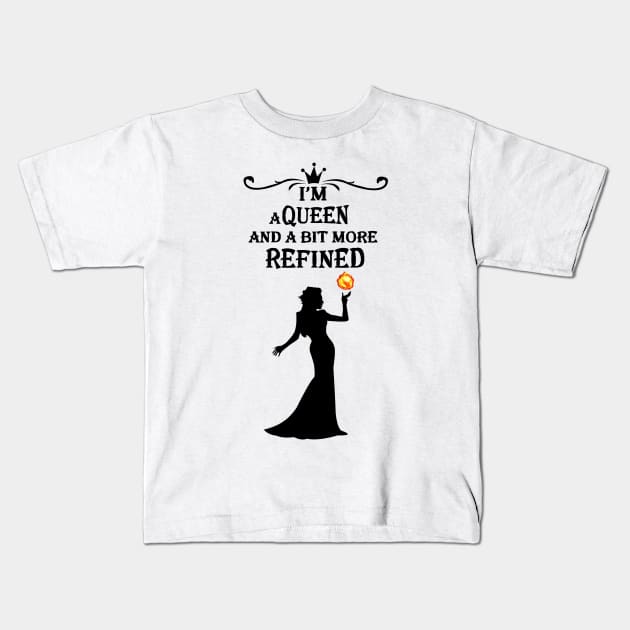 Regina Mills Quote Kids T-Shirt by KsuAnn